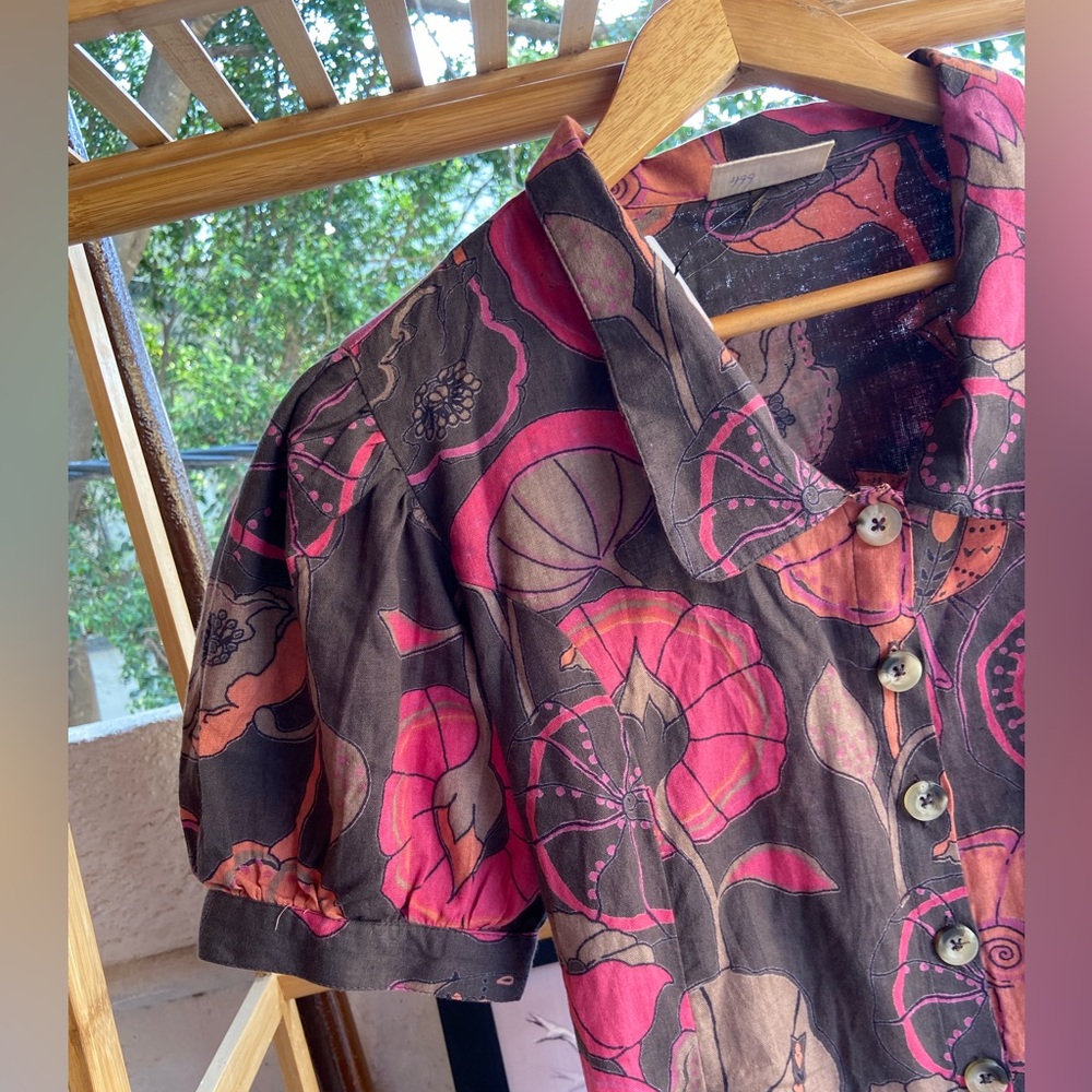 Floral Cotton Dress. Size- L - Picture 6 of 10
